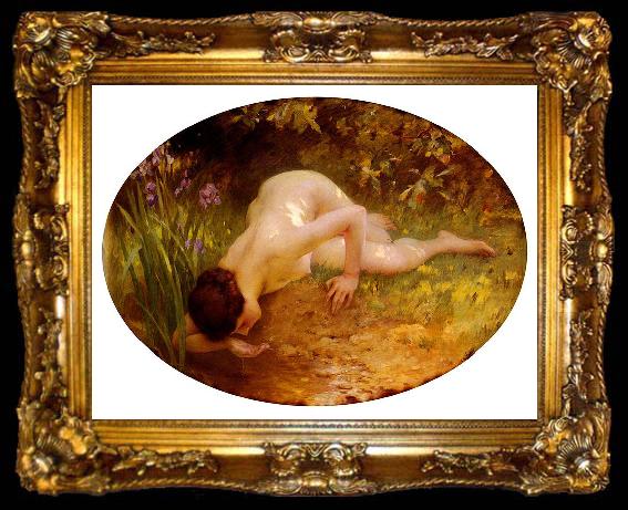 framed  Charles-Amable Lenoir The Bather, ta009-2